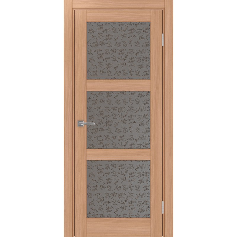 Межкомнатная дверь Турин 530.222, цвет ясень тёмный, заполнение Дали бронзовое, размер 200*80 см.