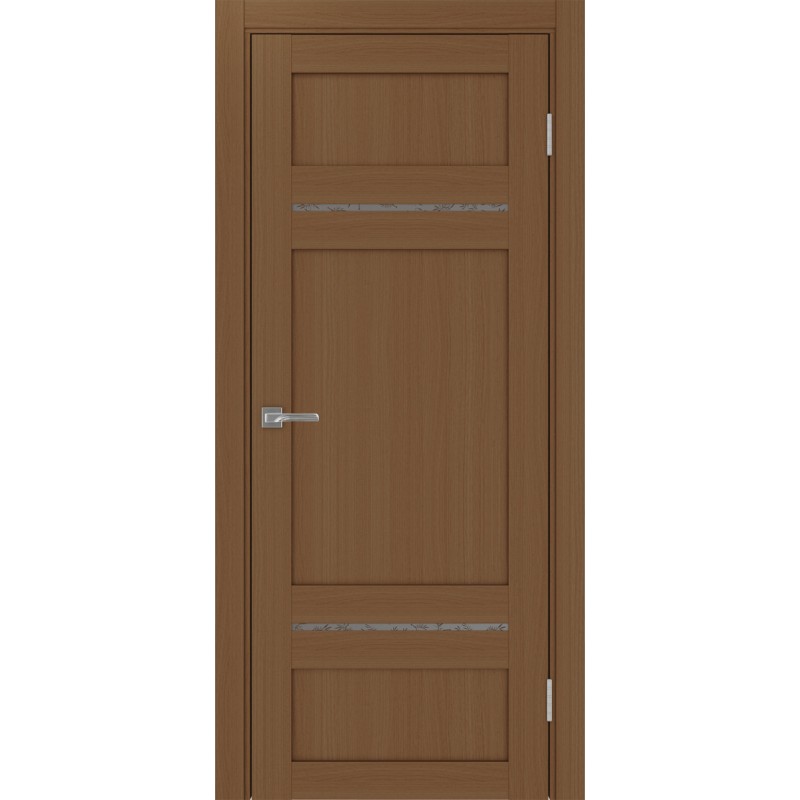 Межкомнатная дверь Турин 532.12121, цвет орех NL, заполнение Дали бронзовое, размер 200*35 см.