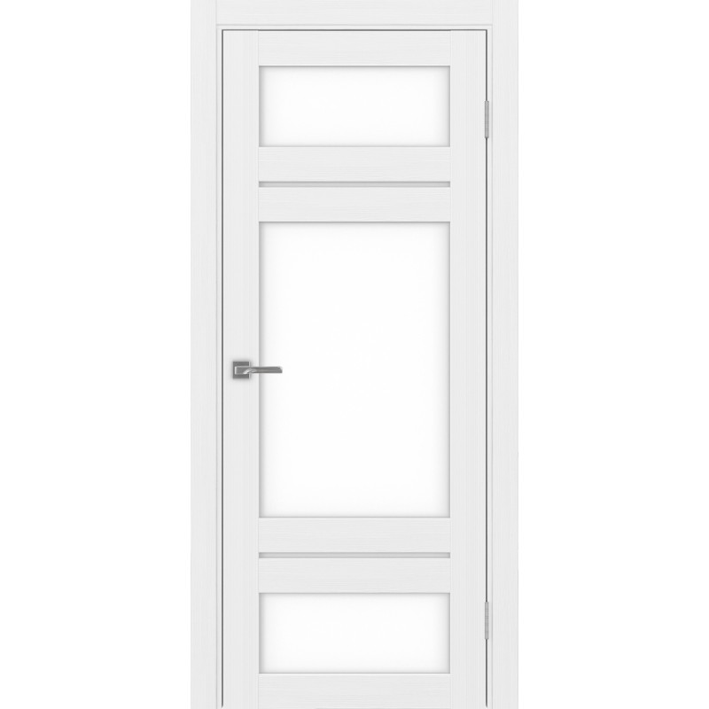 Межкомнатная дверь Турин 532.22222, цвет Белый лёд стекло LACбелый, размер 80*200 см.