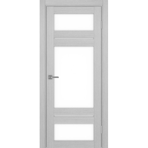 Турин 532.22222, цвет Дуб Серый FL стекло LACбелый, размер 80*200 см.