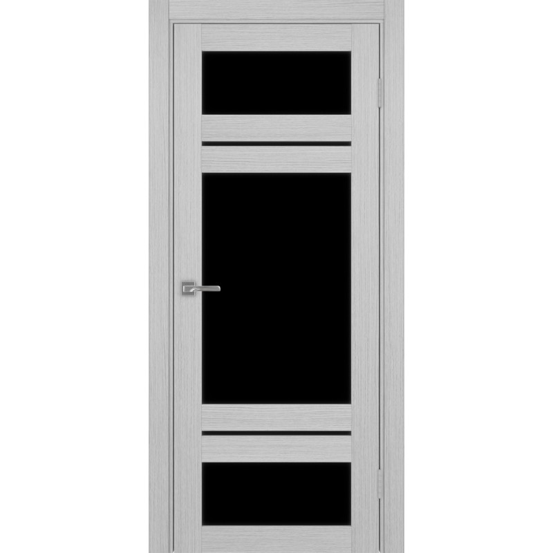 Межкомнатная дверь Турин 532.22222, цвет дуб серый FL, заполнение LACчерный, размер 200*80 см.