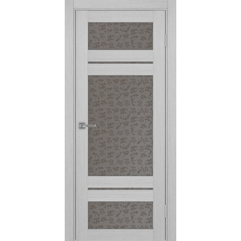 Межкомнатная дверь Турин 532.22222, цвет дуб серый FL, заполнение Дали бронзовое, размер 200*80 см.