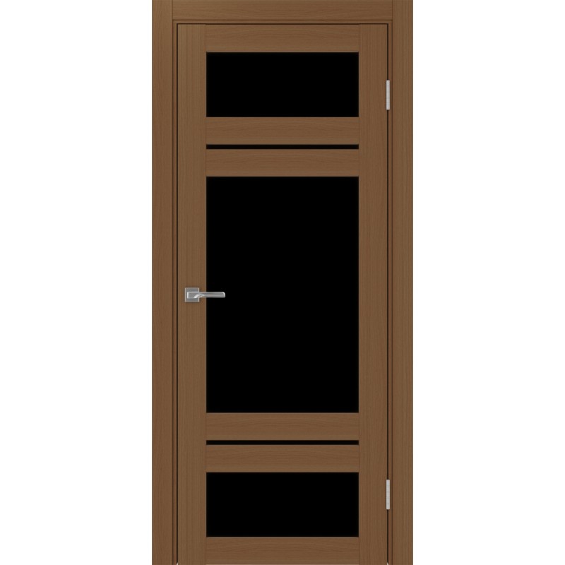 Межкомнатная дверь Турин 532.22222, цвет орех NL, заполнение LACчерный, размер 200*80 см.