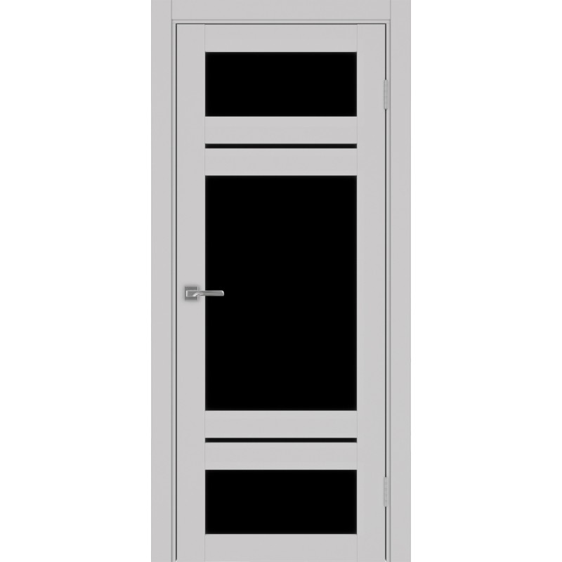 Межкомнатная дверь Турин 532.22222, цвет пепельный, заполнение LACчерный, размер 200*80 см.