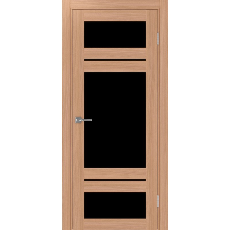 Межкомнатная дверь Турин 532.22222, цвет ясень тёмный, заполнение LACчерный, размер 200*80 см.