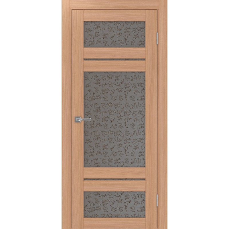 Межкомнатная дверь Турин 532.22222, цвет ясень тёмный, заполнение Дали бронзовое, размер 200*80 см.