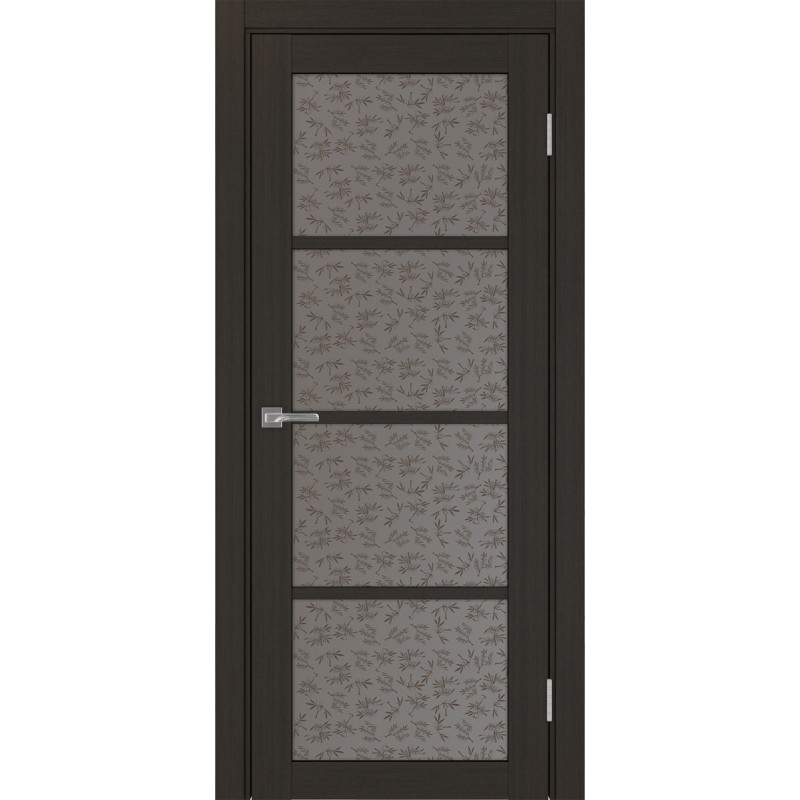 Межкомнатная дверь Турин 540.2222, цвет венге FL, заполнение Дали бронзовое, размер 200*80 см.