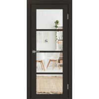 Турин 540.2222, цвет венге FL, заполнение Зеркало/Зеркало, размер 200*80 см.