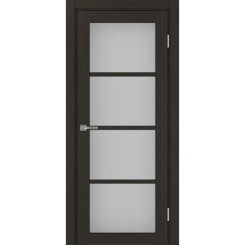 Межкомнатная дверь Турин 540.2222, цвет венге FL, заполнение Пунта бесцветное, размер 200*80 см.