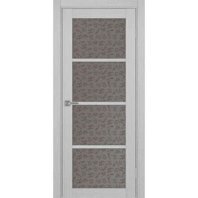 Межкомнатная дверь Турин 540.2222, цвет дуб серый FL, заполнение Дали бронзовое, размер 200*80 см.