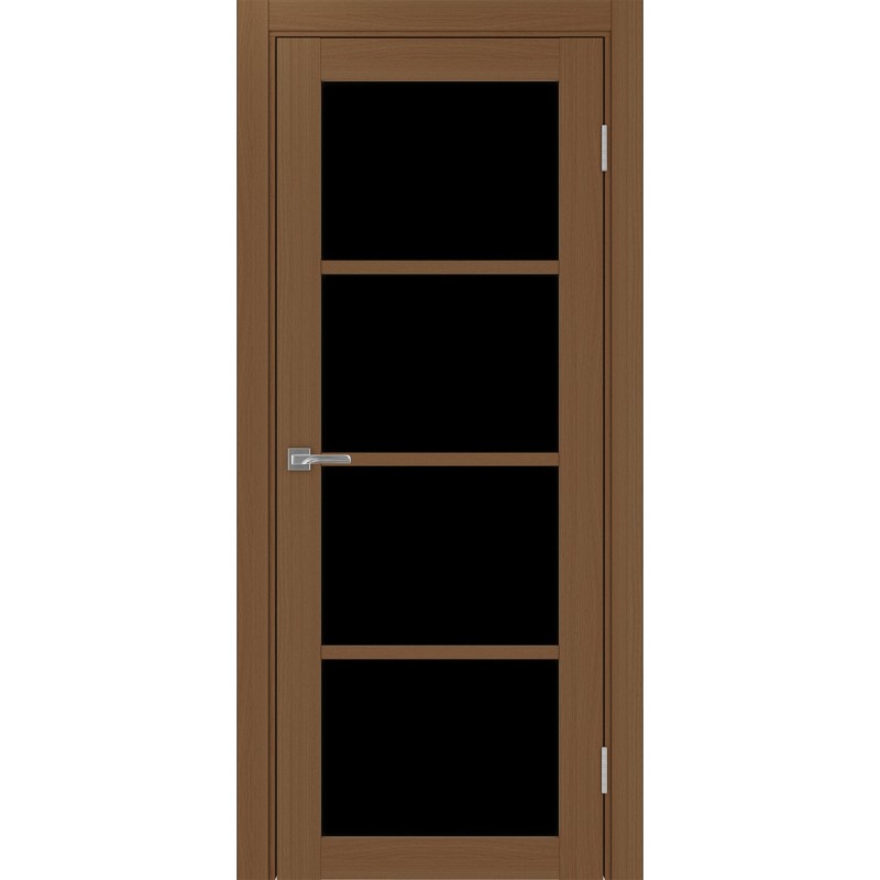 Межкомнатная дверь Турин 540.2222, цвет орех NL, заполнение LACчерный, размер 200*80 см.