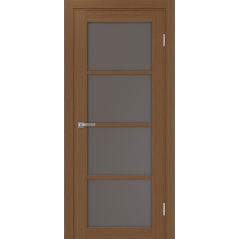 Межкомнатная дверь Турин 540.2222, цвет орех NL, заполнение Бронза матовое, размер 200*80 см.