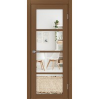 Турин 540.2222, цвет орех NL, заполнение Зеркало/Зеркало, размер 200*80 см.