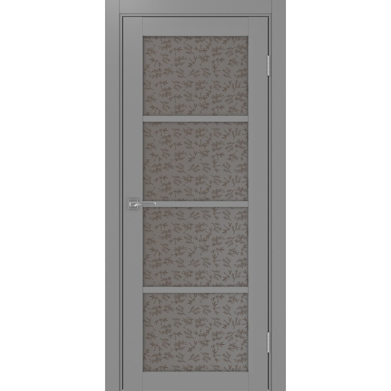 Межкомнатная дверь Турин 540.2222, цвет серый, заполнение Дали бронзовое, размер 200*80 см.
