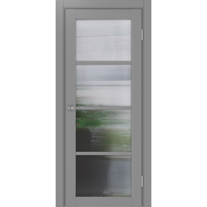 Межкомнатная дверь Турин 540.2222, цвет серый, заполнение Мору, размер 200*80 см.