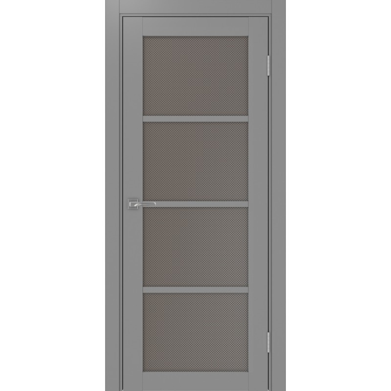 Межкомнатная дверь Турин 540.2222, цвет серый, заполнение Пунта бронзовое, размер 200*80 см.