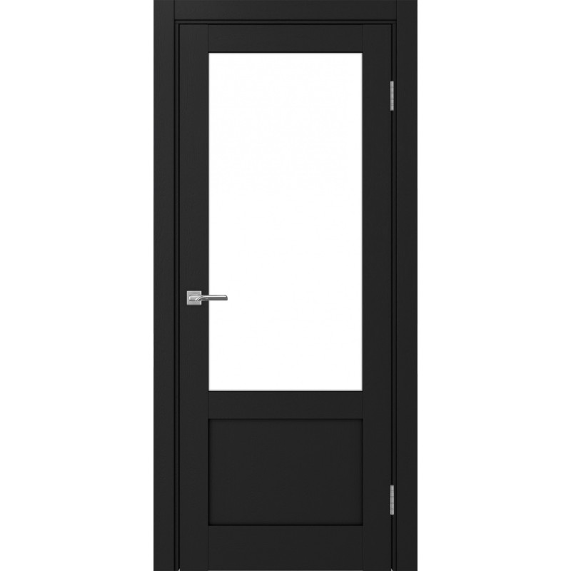 Межкомнатная дверь Турин 540ПФ.21, цвет Антрацит стекло LACбелый, размер 80*200 см.