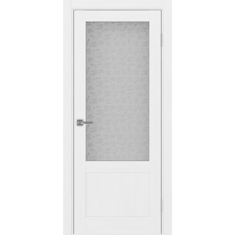 Межкомнатная дверь Турин 540ПФ.21, цвет белый лёд, заполнение Дали бесцветное, размер 200*80 см.