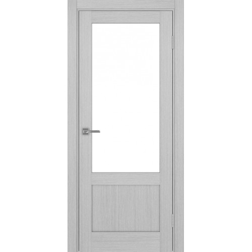 Турин 540ПФ.21, цвет Дуб Серый FL стекло LACбелый, размер 80*200 см.