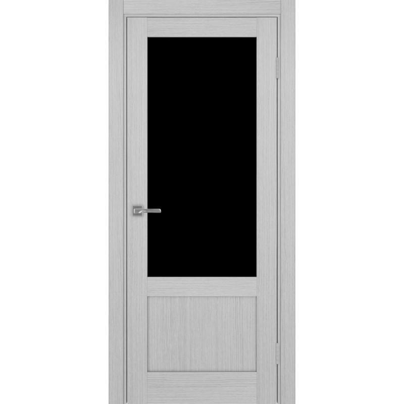 Межкомнатная дверь Турин 540ПФ.21, цвет дуб серый FL, заполнение LACчерный, размер 200*80 см.