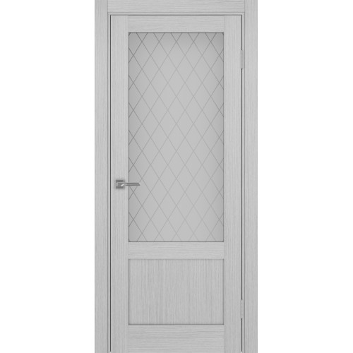 Турин 540ПФ.21, цвет Дуб Серый FL стекло Кристалл б.цв размер 80*200 см.