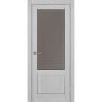 Турин 540ПФ.21, цвет Дуб Серый FL стекло Пунта бронзовое, размер 80*200 см.