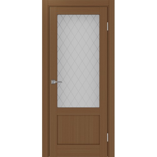 Турин 540ПФ.21, цвет Орех NL стекло Кристалл б.цв размер 80*200 см.