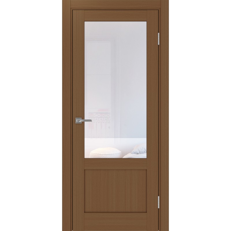 Межкомнатная дверь Турин 540ПФ.21, цвет орех NL, заполнение Прозрачное, размер 200*80 см.