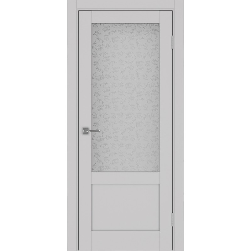 Межкомнатная дверь Турин 540ПФ.21, цвет пепельный, заполнение Дали бесцветное, размер 200*80 см.