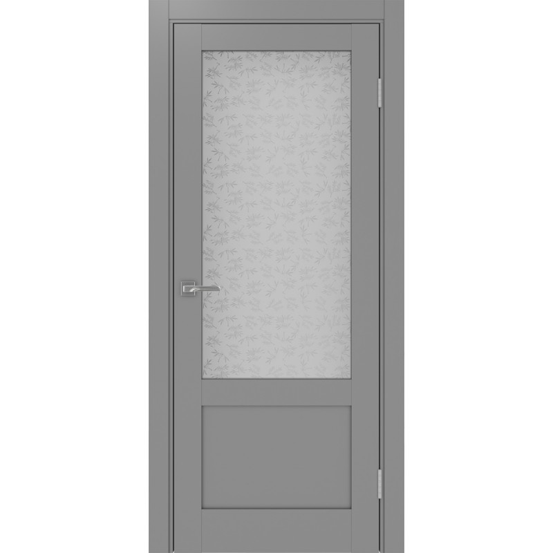 Межкомнатная дверь Турин 540ПФ.21, цвет серый, заполнение Дали бесцветное, размер 200*70 см.