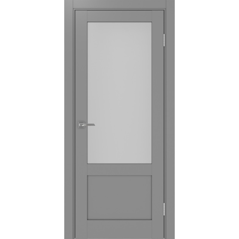 Межкомнатная дверь Турин 540ПФ.21, цвет серый, заполнение Мателюкс, размер 200*80 см.