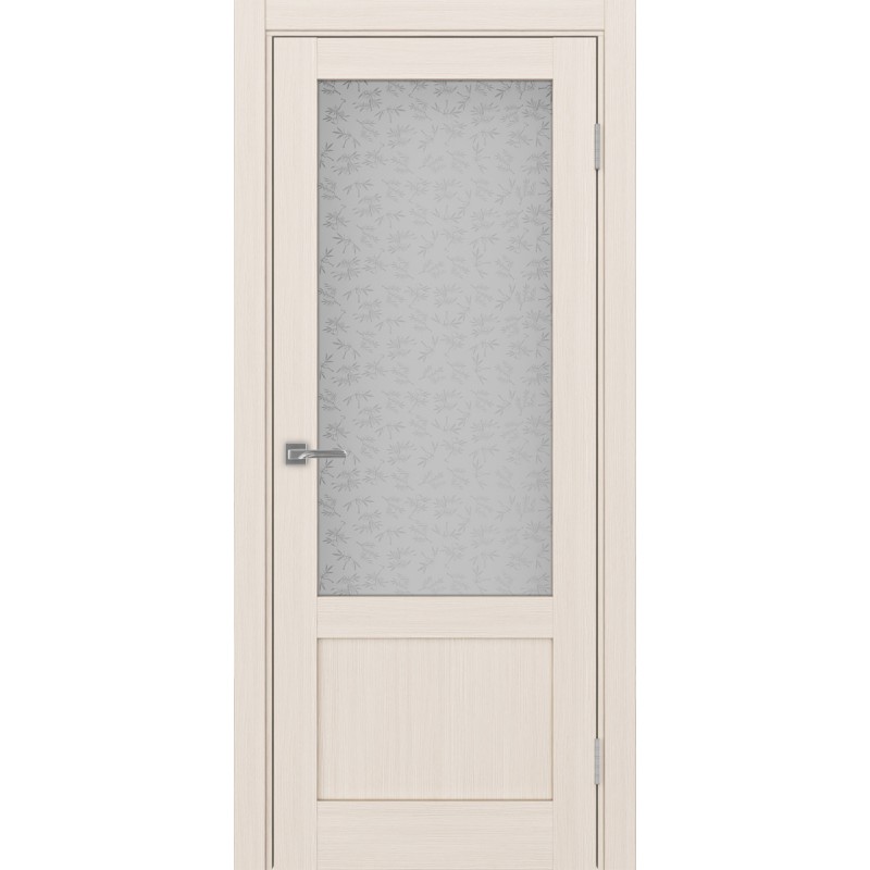 Межкомнатная дверь Турин 540ПФ.21, цвет ясень перламутровый, заполнение Дали бесцветное, размер 200*80 см.