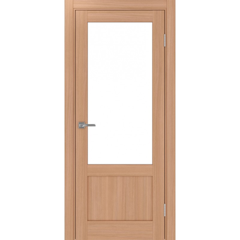 Межкомнатная дверь Турин 540ПФ.21, цвет ясень тёмный, заполнение LACбелый, размер 200*80 см.