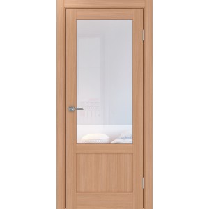 Турин 540ПФ.21, цвет ясень тёмный, стекло Прозрачное, размер 80*200 см.