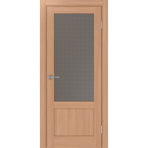 Турин 540ПФ.21, цвет ясень тёмный, стекло Пунта бронзовое, размер 80*200 см.