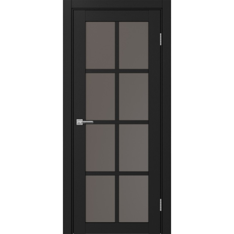 Межкомнатная дверь Турин 541.2222, цвет Антрацит стекло Бронза матовое, размер 80*200 см.