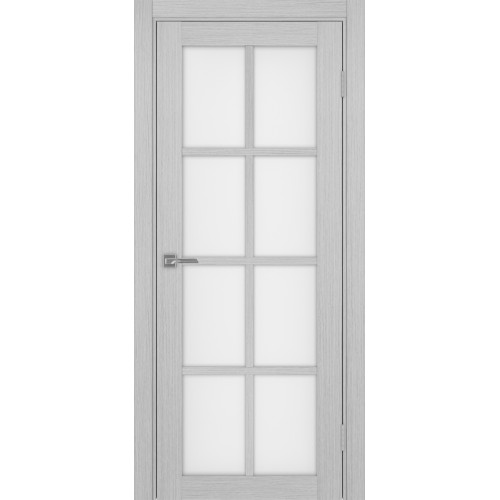 Турин 541.2222, цвет Дуб Серый FL стекло Мателюкс, размер 80*200 см.