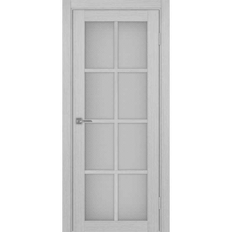 Межкомнатная дверь Турин 541.2222, цвет дуб серый FL, заполнение Пунта бесцветное, размер 200*80 см.