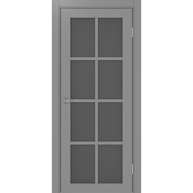 Межкомнатная дверь Турин 541.2222, цвет серый, заполнение Графит матовое, размер 200*80 см.