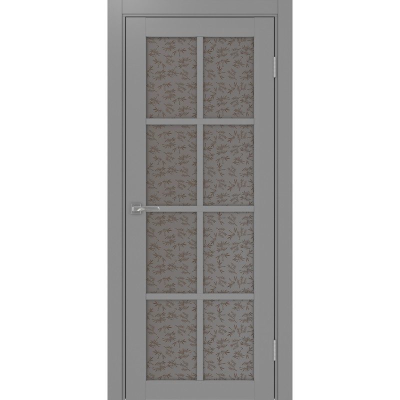 Межкомнатная дверь Турин 541.2222, цвет серый, заполнение Дали бронзовое, размер 200*80 см.