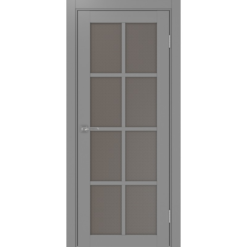 Межкомнатная дверь Турин 541.2222, цвет серый, заполнение Пунта бронзовое, размер 200*80 см.