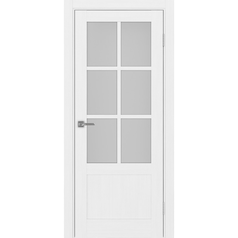Межкомнатная дверь Турин 541ПФ.2221, цвет белый лёд, заполнение Мателюкс, размер 200*80 см.