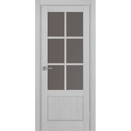 Турин 541ПФ.2221, цвет Дуб Серый FL стекло Бронза матовое, размер 80*200 см.