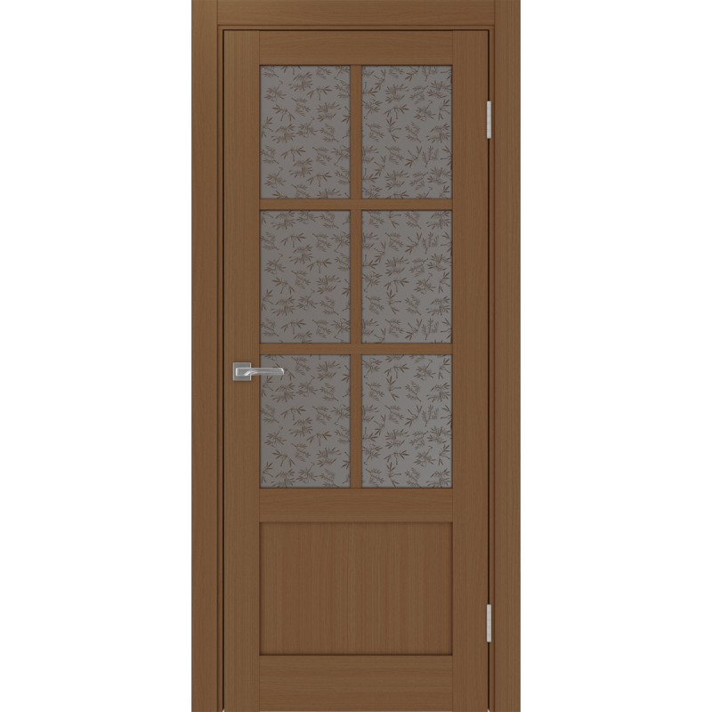 Межкомнатная дверь Турин 541ПФ.2221, цвет орех NL, заполнение Дали бронзовое, размер 200*80 см.
