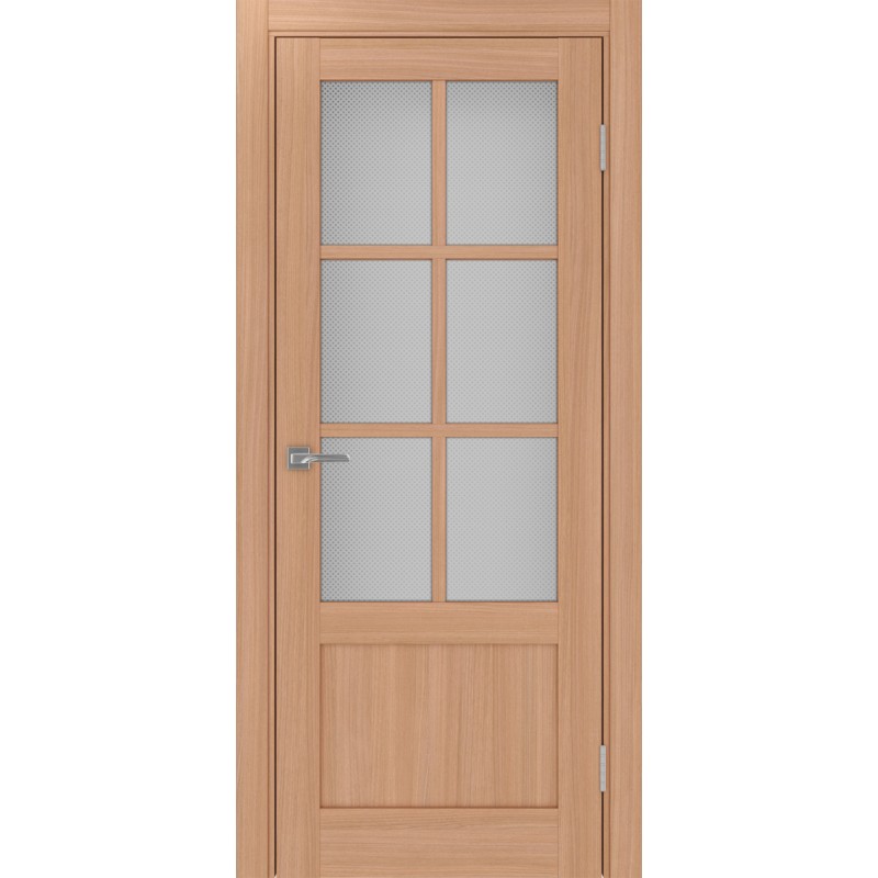 Межкомнатная дверь Турин 541ПФ.2221, цвет ясень тёмный, заполнение Пунта бесцветное, размер 200*80 см.