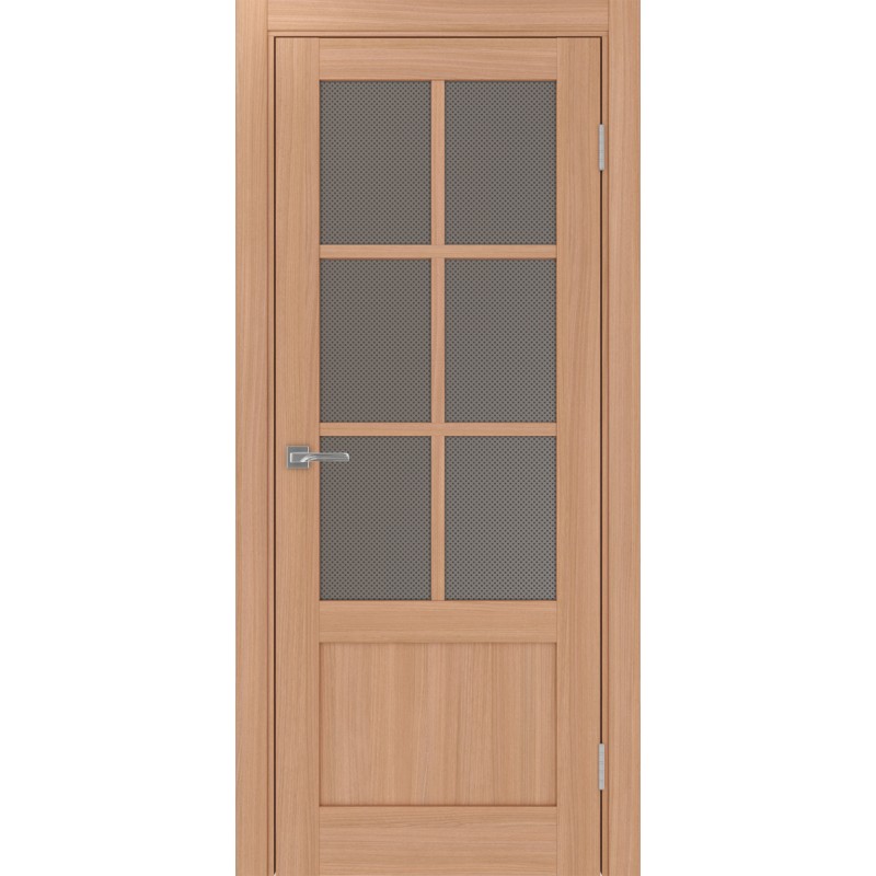 Межкомнатная дверь Турин 541ПФ.2221, цвет ясень тёмный, заполнение Пунта бронзовое, размер 200*80 см.