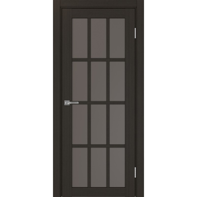 Межкомнатная дверь Турин 542.2222, цвет венге FL, заполнение Бронза матовое, размер 200*80 см.