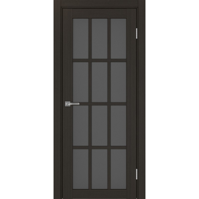 Межкомнатная дверь Турин 542.2222, цвет венге FL, заполнение Графит матовое, размер 200*80 см.