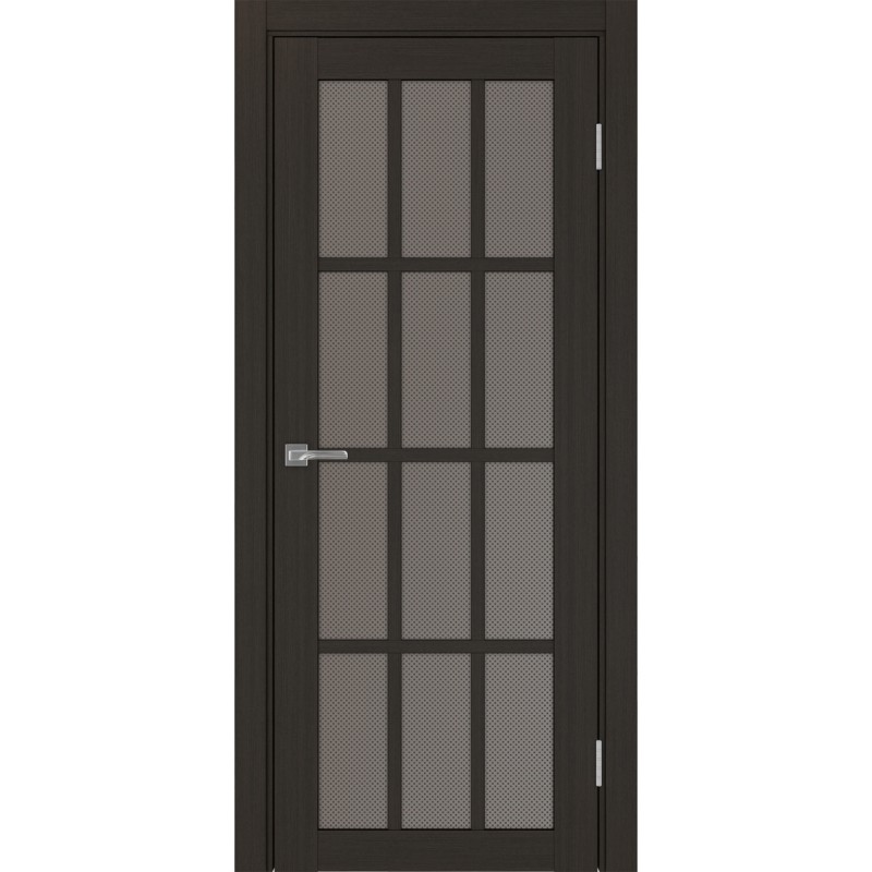 Межкомнатная дверь Турин 542.2222, цвет венге FL, заполнение Пунта бронзовое, размер 200*80 см.