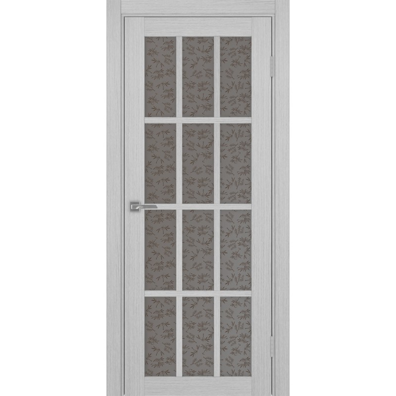 Межкомнатная дверь Турин 542.2222, цвет дуб серый FL, заполнение Дали бронзовое, размер 200*80 см.